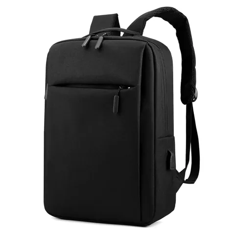 Men Business Laptop Backpack Large Capacity Waterproof Oxford Fabric USB Charging Port Casual School Bag For Professionals