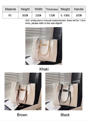 Women's Large Capacity Quilted Diamond Lattice Tote Bag With Chain Strap Faux Leather Shoulder Handbag For Daily Commute