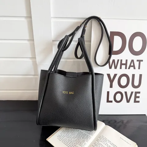 Damen PU Leder Beuteltasche Urban Minimalistisch Handtasche Mit Verstellbarem Schultergurt Vielseitige Pendler Umhängetasche