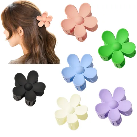 Pince à Cheveux Fleur Mate Et Choucou en Satin Pour Femmes Filles Accessoires Cheveux Floraux Frais Cadeau