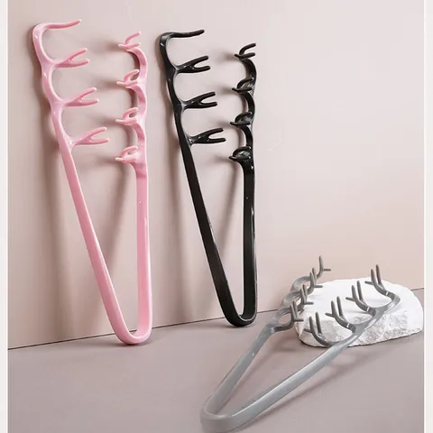 Professionele Volume Textuurkam Multi-Tand Styling Tool Voor High Cranial Top Haarscheiding Pony Kam Nylon