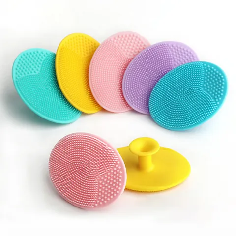 Soft Silicone Baby Hair Brush Scalp Massager For Newborn Infants Cradle Cap Removal Comb Head Massage Bath Cleaning Scrubber