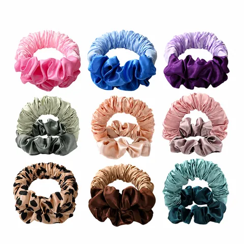Heatless Hair Curler Set Satin Material For Overnight Curls Large Wave Ribbon Hair Scrunchie No Heat Styling Tool For Women
