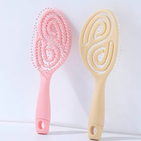 Hohl Entlüftung Haarkamm Kopfhaut Massage Bürste Entwirren Styling Tool Für Nass Trockenes Haar Damen Täglich Haarpflege Bürste