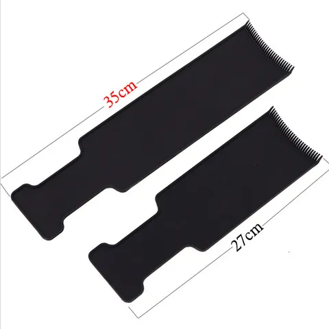 Ensemble de Planches de Coloration Professionnelles en Plastique Avec Dents de Peigne Plaque Balayage pour Outil de Coiffure