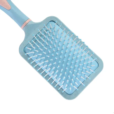 Spazzola per Capelli a Cuscinetto Larga in Colori Caramella Fibra di Paglia di Grano Spazzola Districante per Donna Cura dei Capelli