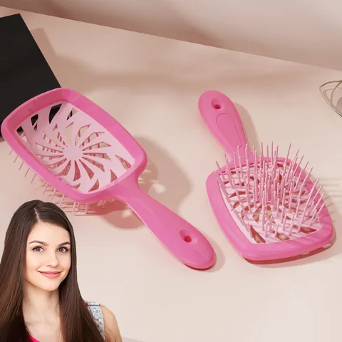 Brosse à Cheveux Ventilée Professionnelle Pour Massage Du Cuir Chevelu Peigne De Coiffage Résistant à La Chaleur Pour Homme Femme