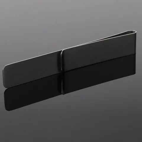 Minimalist 304 Stainless Steel Money Clip Brushed Metal Slim Wallet Credit Card Holder For Men Business Bill Clip Organizer