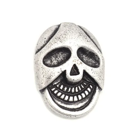 Antique Silver Zinc Alloy Skull Shape Shank Buttons Vintage Metal Buttons For Clothing DIY Sewing Crafts Accessories
