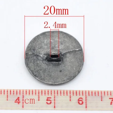 Vintage Zinc Alloy Antique Silver Flower Pattern Round Shank Buttons Decorative Metal Fastener For Sewing Clothing Coats