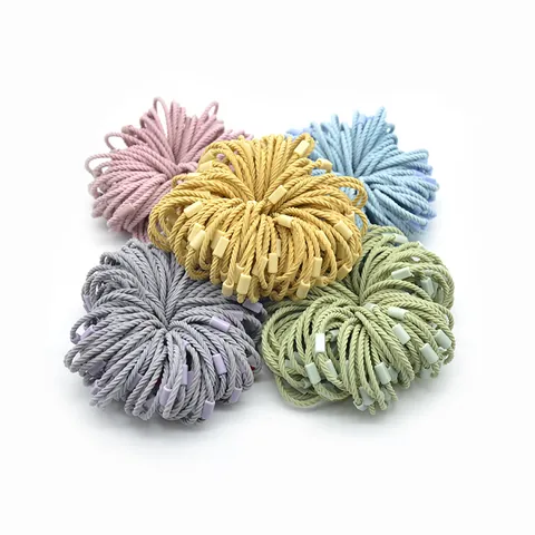 Elastici per Capelli Filettati Colorati Fatti a Mano Per Bambini Ragazze Scrunchies Decorati in Resina Minimalisti Accessori
