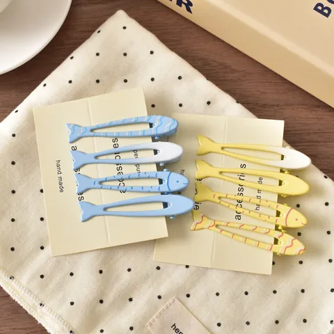 Süße Cartoon Fisch Form Haarspange Legierung Lackiert Frisch Stil Pony Seitenclip Für Damen Mädchen Haarschmuck Schmuck Geschenk