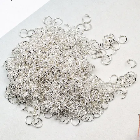 Anellini Aperti in Lega di Ferro per Creazione Gioielli DIY Artigianato Anelli di Collegamento Cerchi in Metallo Galvanizzato