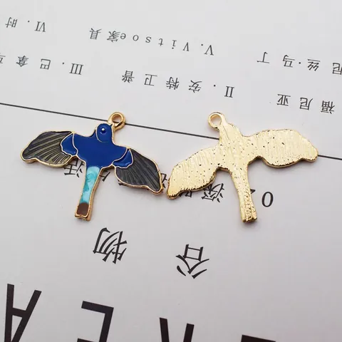 DIY Sieraden Maken Accessoires Emaille Legering Vogel Mount Fuji Sneeuwberg Bedeltjes Hangers Voor Armband Ketting Handwerk