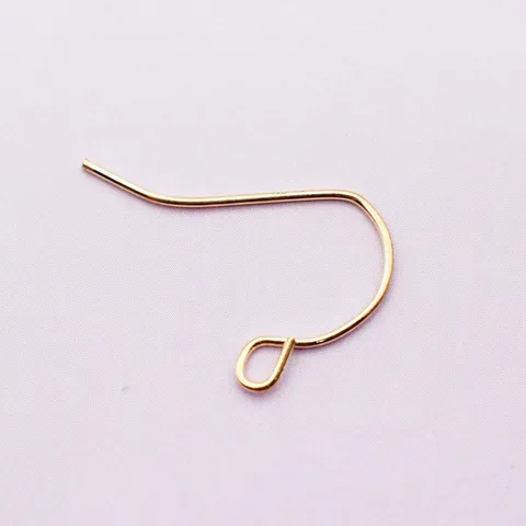 Alloy Fishhook Earring Hooks DIY Jewelry Making Findings Electroplated Smooth Metal Ear Wire For Earrings Crafting