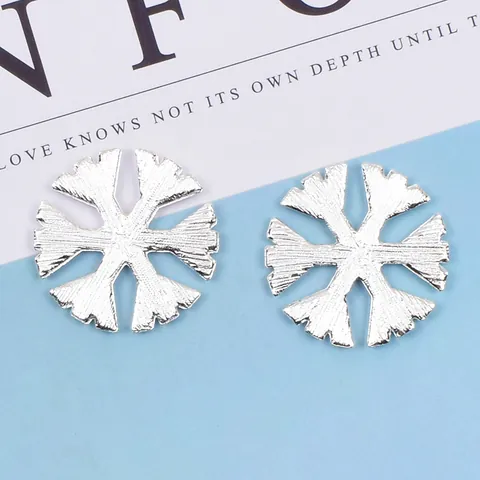 DIY Alloy Rhinestone Snowflake Charms For Jewelry Making Small Winter Snowflake Pendants For Handcrafted Accessories Decor