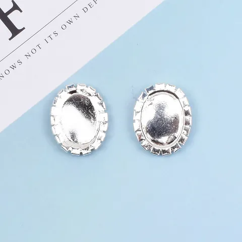 Vintage Oval Cameo Portrait Alloy Pendant DIY Jewelry Making Accessories Rhinestone Border Cameo Button For Hairpins Brooches Headwear Women