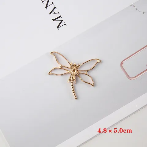 Ciondoli in Lega a Forma di Libellula DIY per Sposa Stile Antico Accessori per Capelli Decorazione Ventaglio Oro Argento