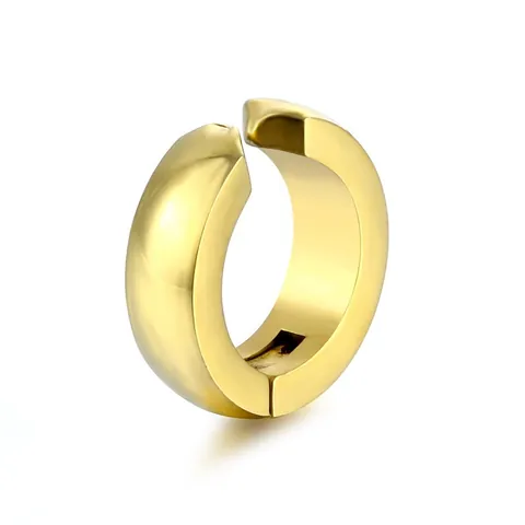 Stainless Steel Non-Piercing Ear Clips Polished C-Shaped Ear Cuffs Minimalist Jewelry For Men Women Daily Use No Hole Required