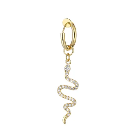 Stainless Steel Dangle Ear Clips For Women Men No Piercing Gold Silver Plated Zirconia Butterfly Heart Snake Non Pierced Earring Jewelry