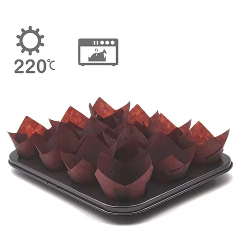 Tulpenvorm Bakvormpjes Van Vetvrij Papier Koffie Cupcake Liners Voor Muffin Cakes Hittebestendige Dessert Wrappers