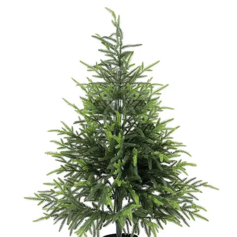 Artificial Norfolk Island Pine Christmas Tree Potted Green Cypress Simulation Plant For Indoor Home Decoration