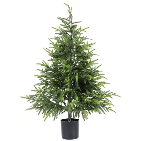 Artificial Cedar Tree Potted Realistic Green Cypress Norfolk Pine Plant For Home Office Garden Indoor Outdoor Decor Tree