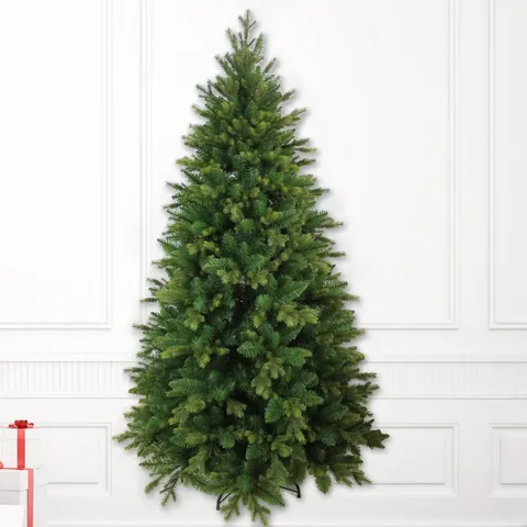 Realistischer Künstlicher Weihnachtsbaum Mit Metallständer Dichte Gemischte Tannennadel Dekoration Für Weihnachten Zuhause Büro