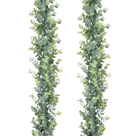 Artificial Eucalyptus Garland With Silk Roses Hanging Vine For Wedding Party Home Wall Decoration Nordic Greenery Decor