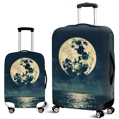 Elastic Luggage Cover High Stretch Dustproof Suitcase Protector Washable Printing Travel Bag Cover For 18-32 Inch Suitcase