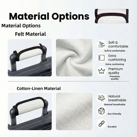 Leopard Print Luggage Handle Wrap Protector Soft Felt Cotton Linen Handle Cover For Suitcase Travel Bag Accessories