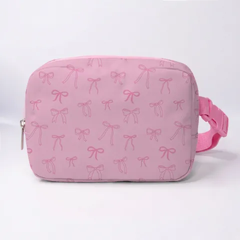 Dames Mode Vlinderprint Heuptas Grote Capaciteit Polyester Borsttas Casual Reizen Crossbody Fanny Pack Voor Dames