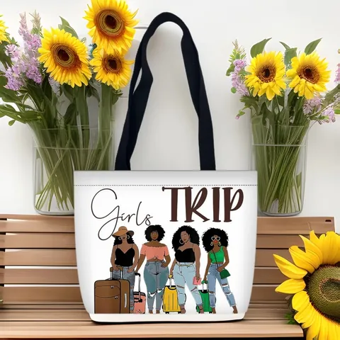 Bolso Tote de Lona de Moda para Mujer Gran Capacidad Bolso de Hombro Con Asas Negras Estampado de Figuras Artísticas Compras Viajes Trabajo Bolso de Mano