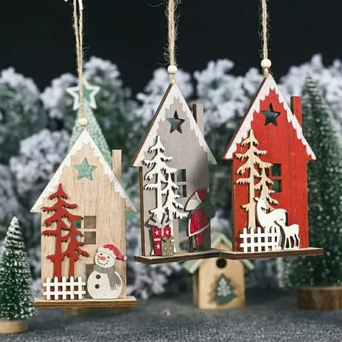 Kreative Holz Weihnachtsdeko Weihnachtsmann Rentier Schneemann DIY Tischdeko Für Zuhause Weihnachten Party Schmuck