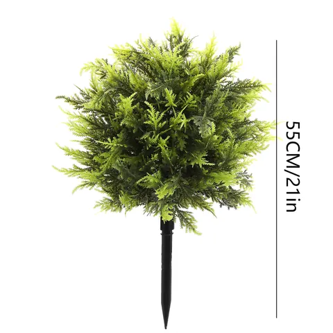 Künstliche Kiefernnadel Topiary Ball Gartenstecker Für Außen Dekoration Simulierte Grünpflanze Topfbaum Fotografie Requisiten