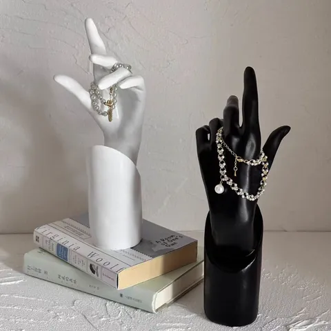 Modern Minimalistisch Harz Handmodell Schmuckständer Für Halskette Armband Ring Uhrenhalter Ästhetische Home Deko
