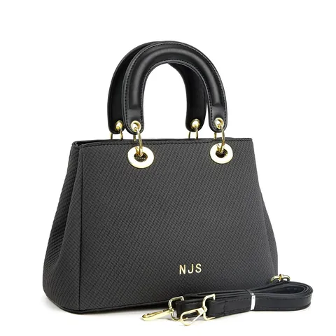Damen Mode Gewebte Textur Tote Tasche Elegant PU Leder Handtasche Mit Goldenen Beschlägen Pendler Umhängetasche