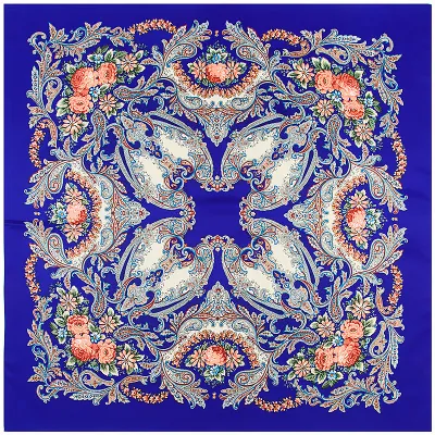 Sciarpa Quadrata in Satin da Donna Stampa Rose Paisley Grande Effetto Seta Foulard Avvolgente per Banchetto Viaggio Ufficio