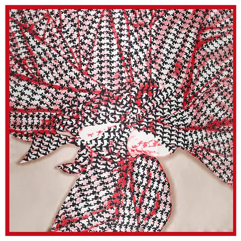 Foulard Quadrato in Raso a Contrasto Vintage da Donna Grande Sciarpa Decorativa in Finta Seta Foulard per Collo Uso Quotidiano Accessorio