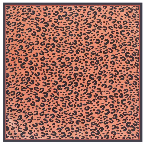 Mode Leopardenmuster Satin Quadratisches Tuch Für Damen Vintage Tierprint Seidiges Halstuch Weiches Dekoratives Accessoire