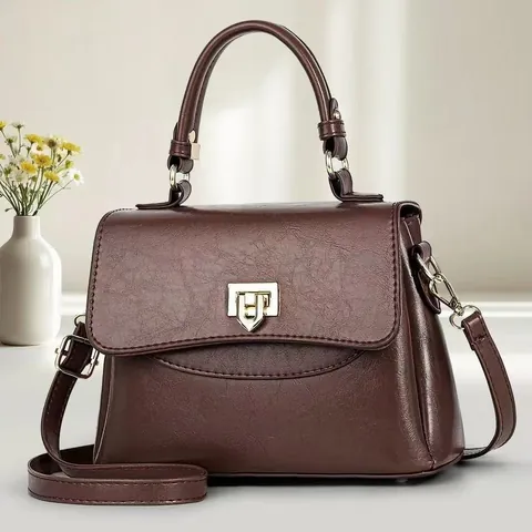 Sac à Main de Mode en Cuir PU pour Femmes 2025 Nouvelle Tendance Urbaine Sac à Bandoulière Polyvalent Avec Poignée et Sangle