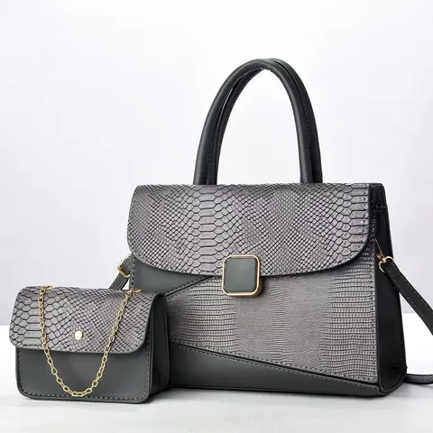 Bolso de Mano de Cuero de PU de Alta Gama para Mujer Con Bolso de Cadena Textura de Relieve de Serpiente Cocodrilo Bolso de Hombro
