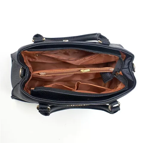 Women Large Capacity PU Leather Handbag Set Lychee Pattern Tote Bag With Small Pouch Elegant Crossbody Shoulder Bag Daily