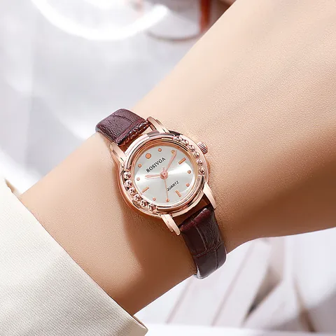 Dames Retro Klein Wijzerplaat Quartz Horloge Elegant Minimalistisch Legering Kast Krokodillenpatroon Kunstlederen Band Roestvrij Staal Mesh Polshorloge