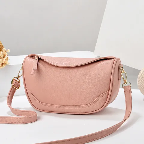 Γυναικείο Fashion PU Δερμάτινη Τσάντα Μασχάλης Μονόχρωμη Υφή Litchi Τσάντα Ώμου Casual Commuting Hobo Τσάντα Χεριού