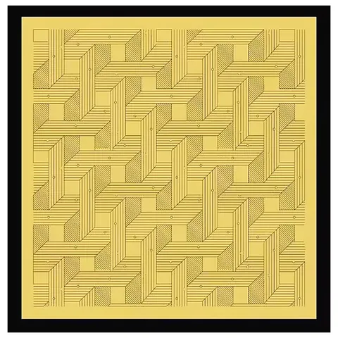 Damen Vintage Geometrisch Streifen Druck Satin Quadratischer Schal Elegant Mode 3D Muster Kopftuch Schal Umhang Dekorative Halstuch