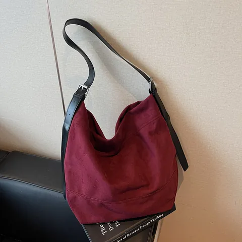 Bolso Tote de Cuero PU Mate de Gran Capacidad para Mujer Bolso de Hombro Hobo Vintage Casual Color Sólido Bandoulière