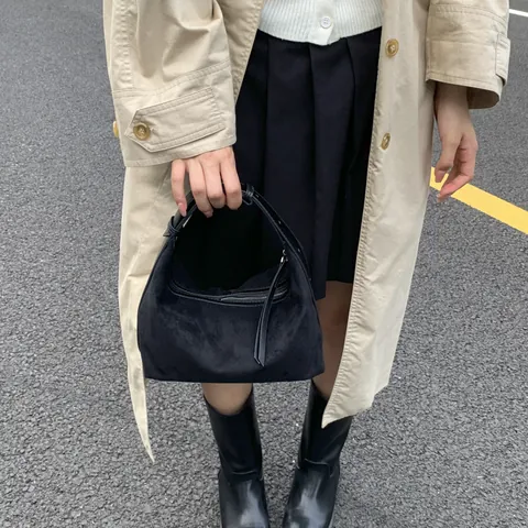 Borsa Sottobraccio in Pelle PU Opaca di Grande Capacità da Donna Borsa a Tracolla Hobo Minimalista Con Tracolla Regolabile