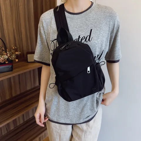 Women Casual Multi-functional Backpack Color-block Splicing Canvas Shoulder Crossbody Bag Large Capacity Outdoor Fashion Travel Bag
