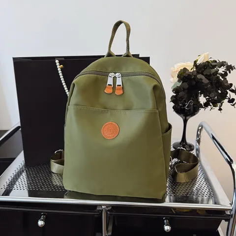 Women High Quality Nylon Casual Backpack Large Capacity School Bag Lightweight Travel Backpack Fashion Simple Daypack